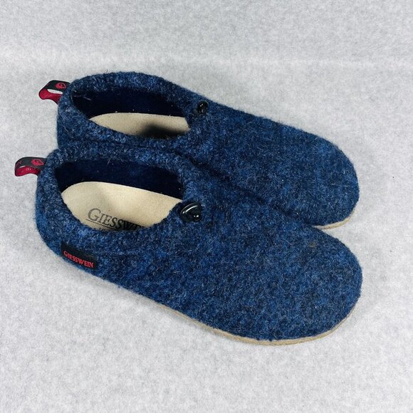 Giesswein Virgin Wool Vent Bluescuff Slippers EU 41 Womens 10 Mens 8 - Picture 3 of 16